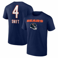 D'Andre Swift Chicago Bears Team Wordmark T-Shirt - Navy on sale