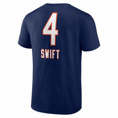 D'Andre Swift Chicago Bears Team Wordmark T-Shirt - Navy on sale