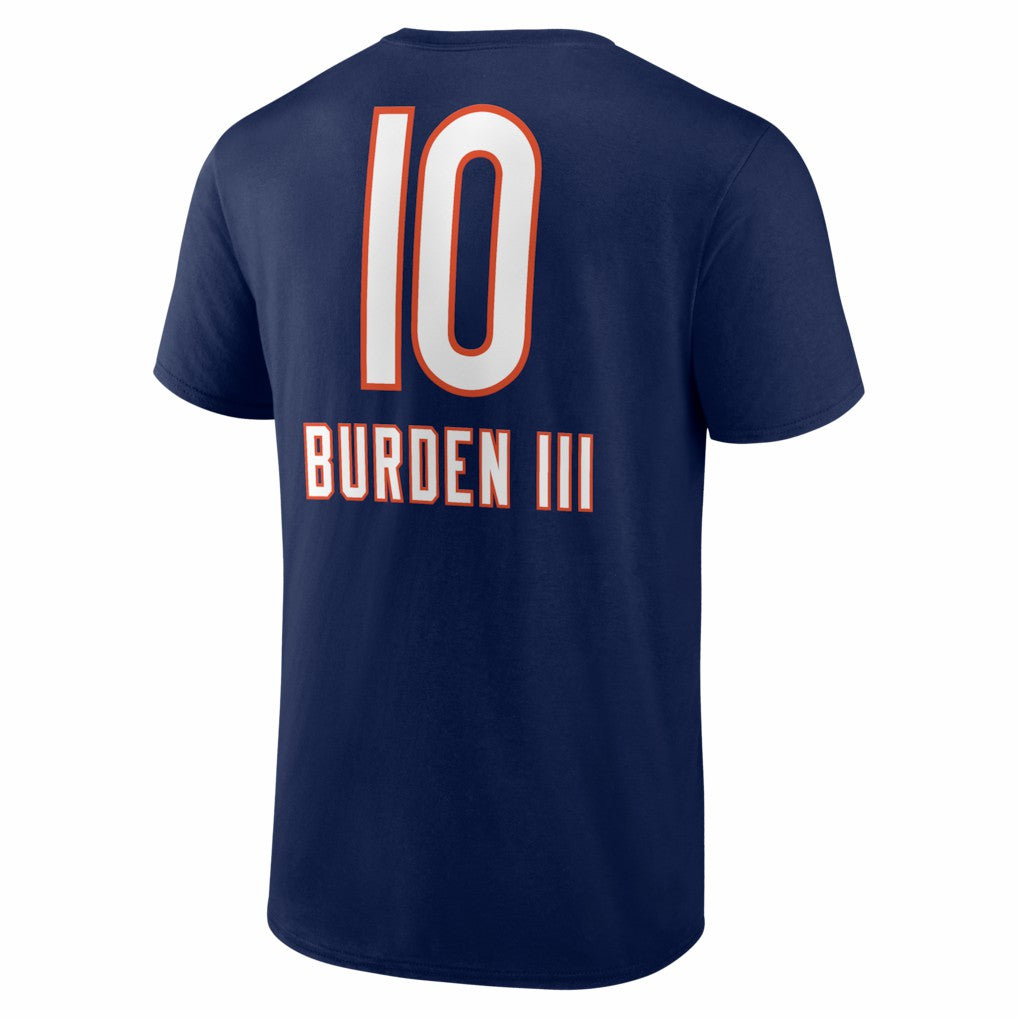 Luther Burden III Chicago Bears Team Wordmark T-Shirt - Navy on sale