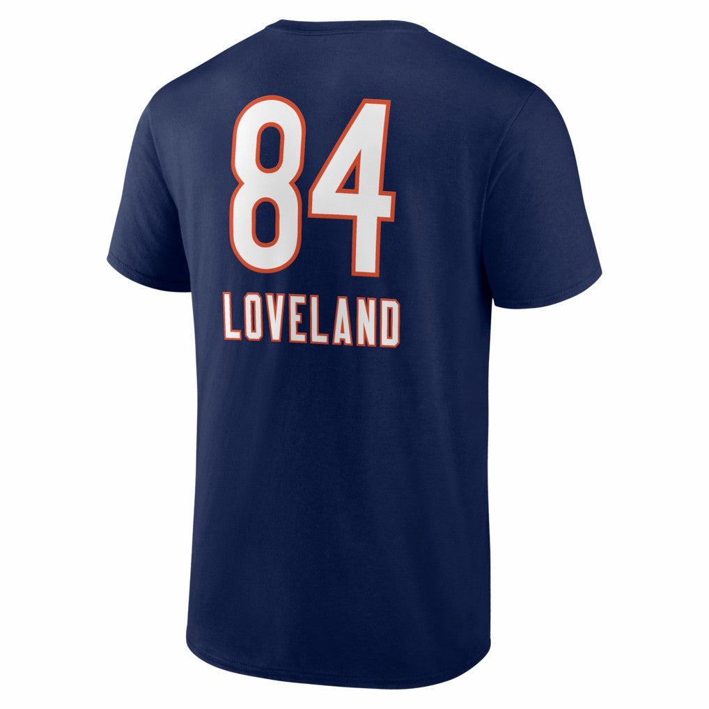 Colston Loveland Chicago Bears Team Wordmark T-Shirt - Navy online