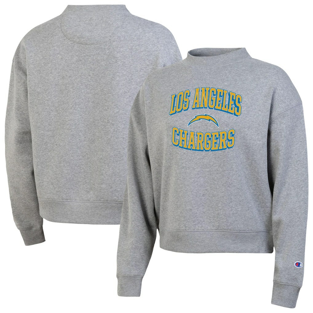 Los Angeles Chargers Champion Women's Triumph Tri-Blend Sweatshirt - Gray on sale