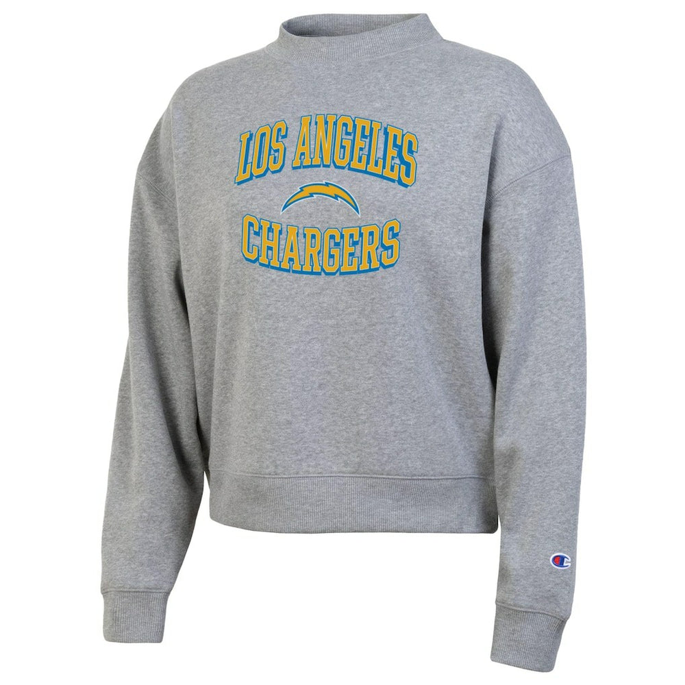 Los Angeles Chargers Champion Women's Triumph Tri-Blend Sweatshirt - Gray on sale