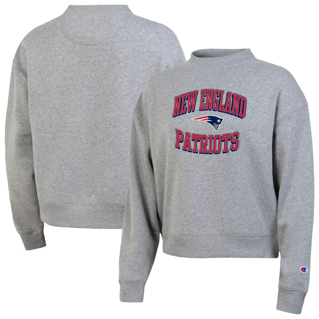 New England Patriots Champion Women's Triumph Tri-Blend Sweatshirt - Gray outlet