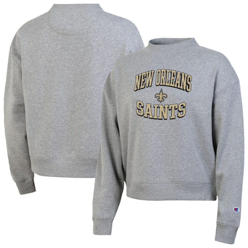 New Orleans Saints Champion Women's Triumph Tri-Blend Sweatshirt - Gray discount