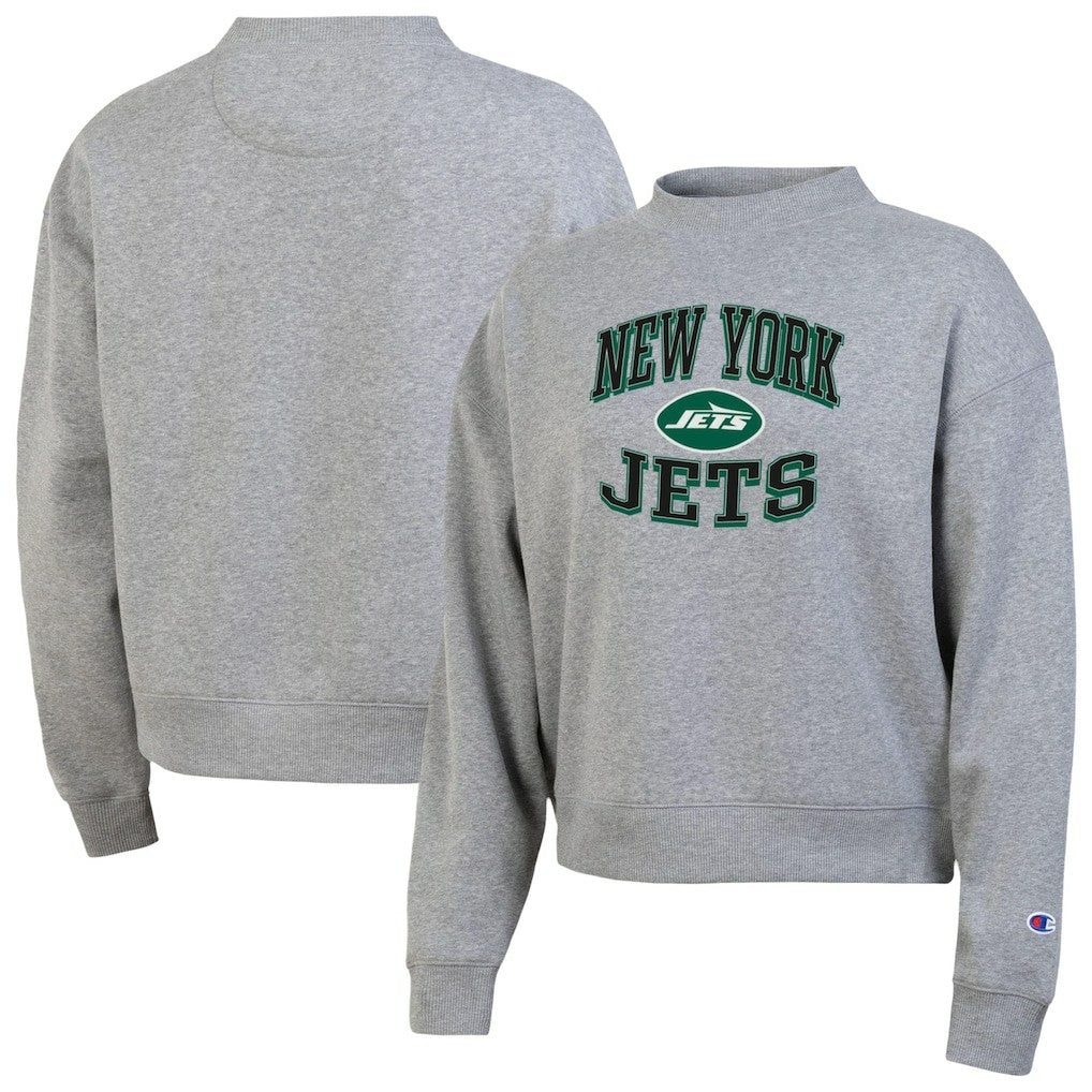New York Jets Champion Women's Triumph Tri-Blend Sweatshirt - Gray discount