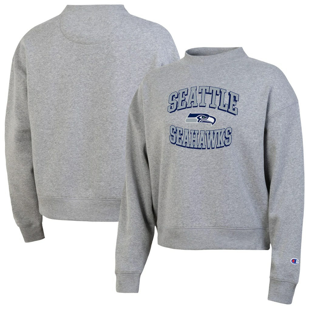 Seattle Seahawks Champion Women's Triumph Tri-Blend Sweatshirt - Gray for sale