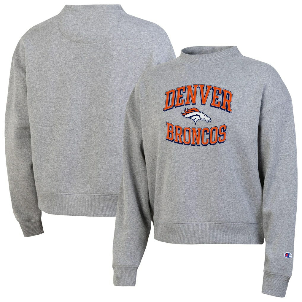 Denver Broncos Champion Women's Triumph Tri-Blend Sweatshirt - Gray outlet