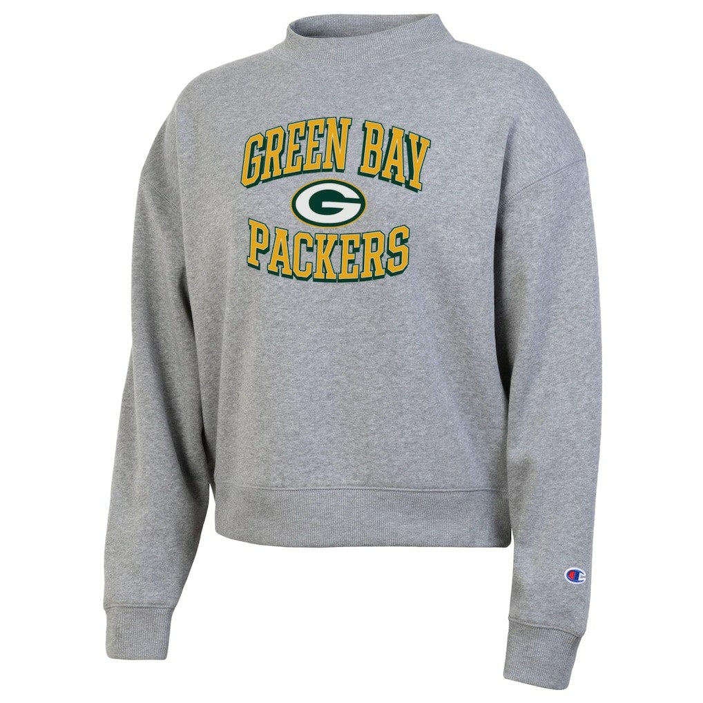 Green Bay Packers Champion Women's Triumph Tri-Blend Sweatshirt - Gray for sale