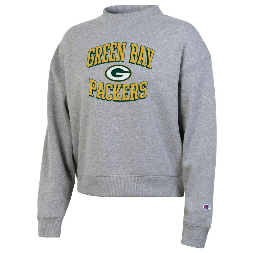 Green Bay Packers Champion Women's Triumph Tri-Blend Sweatshirt - Gray for sale