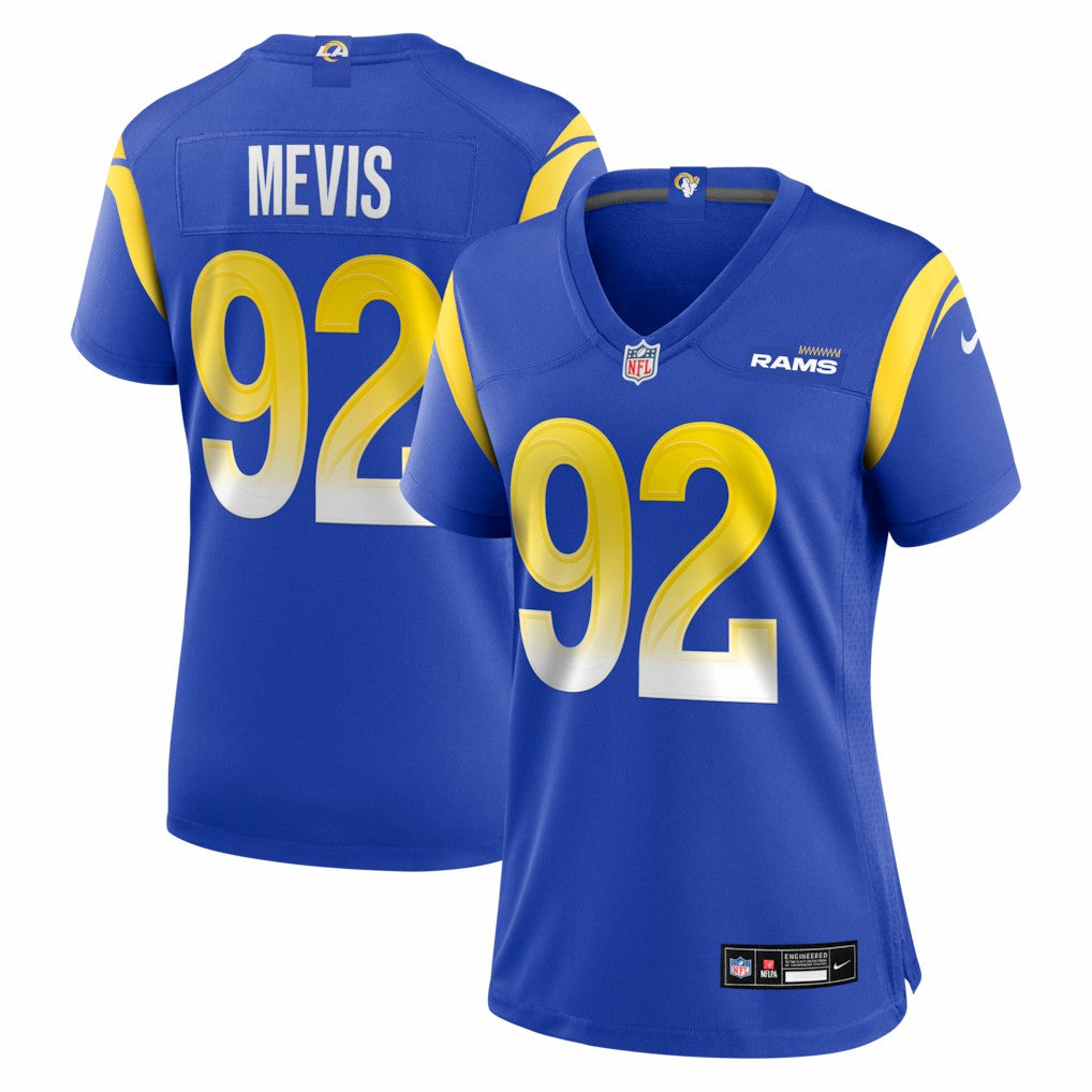 Harrison Mevis Los Angeles Rams Women's Team Game Jersey - Royal discount