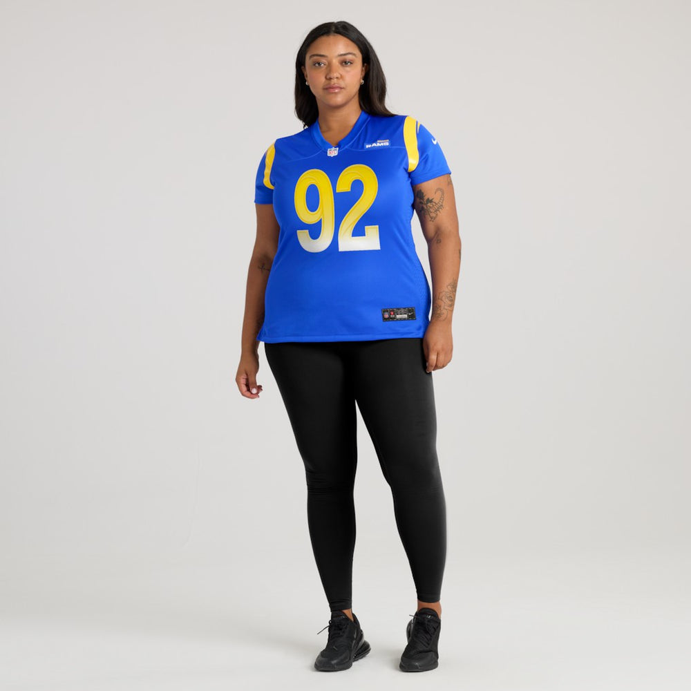 Harrison Mevis Los Angeles Rams Women's Team Game Jersey - Royal discount