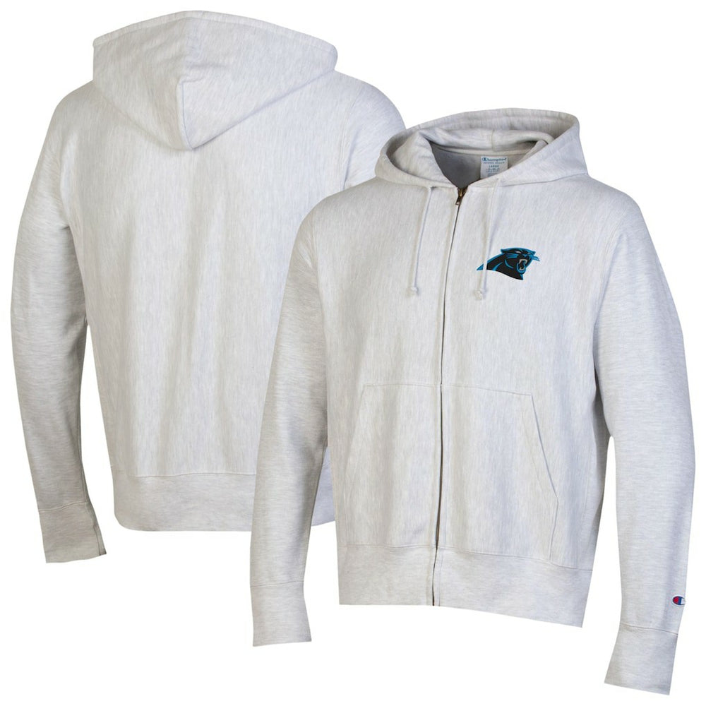 Carolina Panthers Champion Reverse Weave Full-Zip Hoodie - Gray on sale