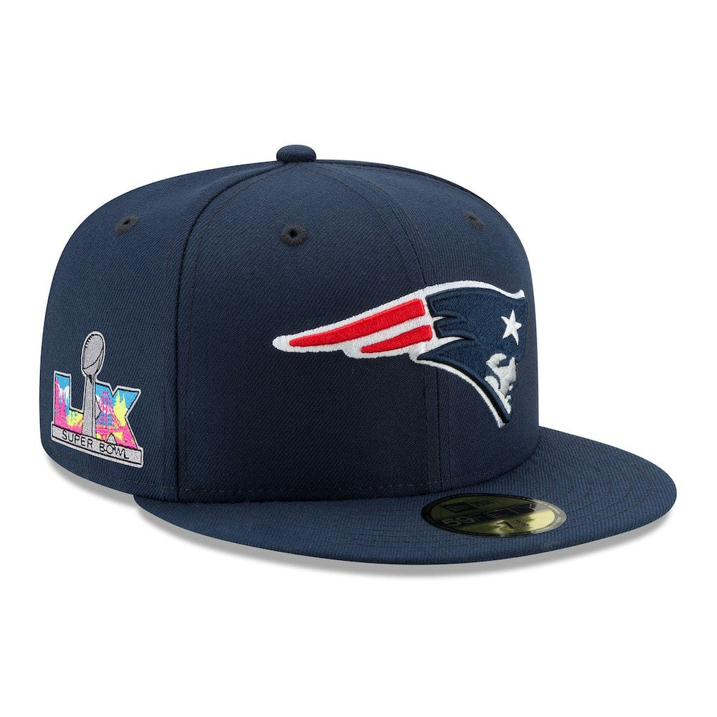 New England Patriots New Era Super Bowl LX Side Patch 59FIFTY Fitted Hat - Navy cheap