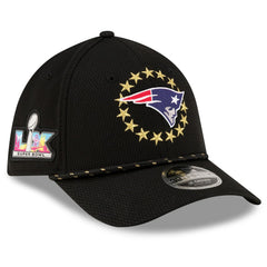 New England Patriots New Era Super Bowl LX 39THIRTY M-Crown Rope Flex Hat - Black on sale