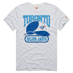 Toronto Blue Jays Homage Tri-Blend Hyperlocal T-Shirt Ash