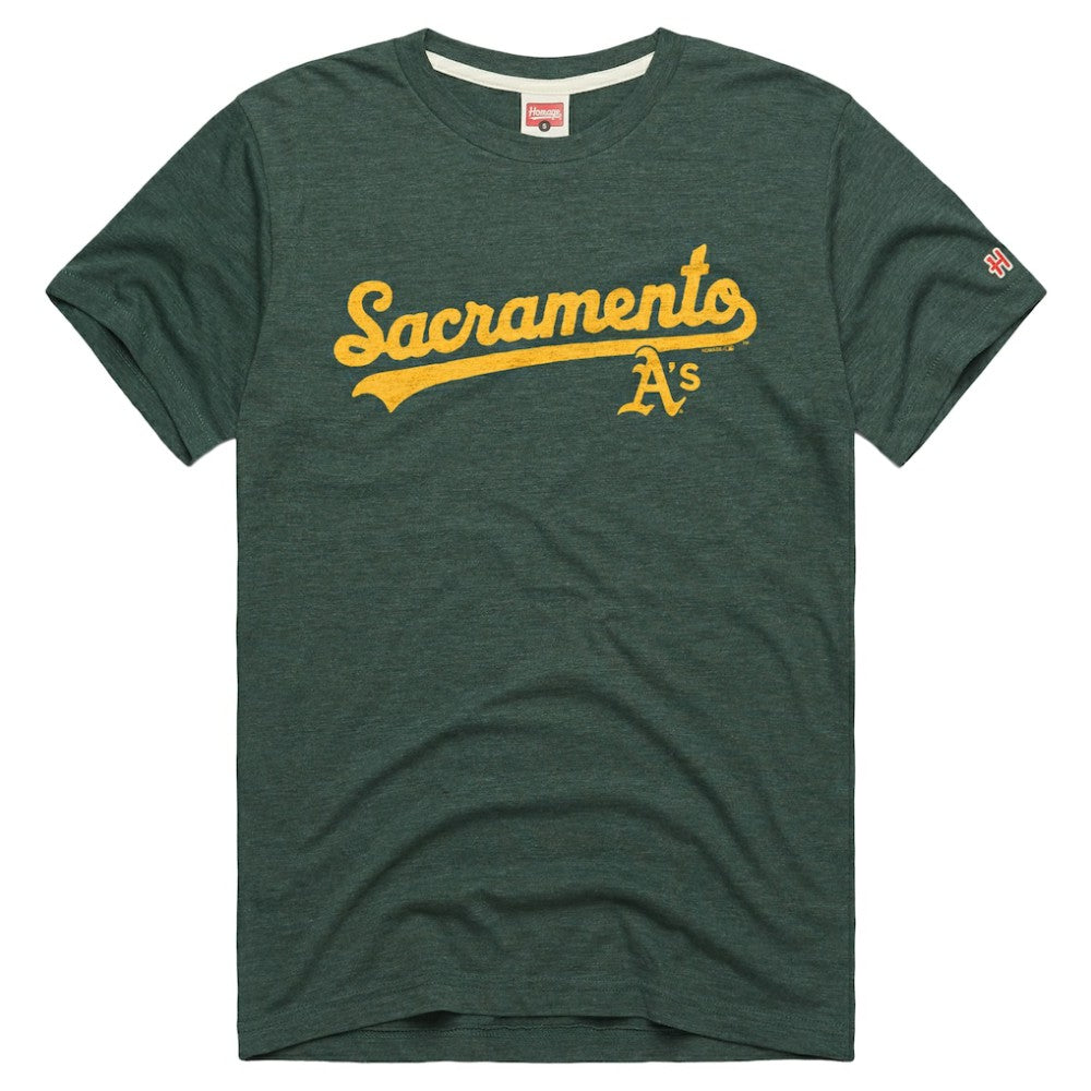 Athletics Homage Tri-Blend Hyperlocal T-Shirt Green