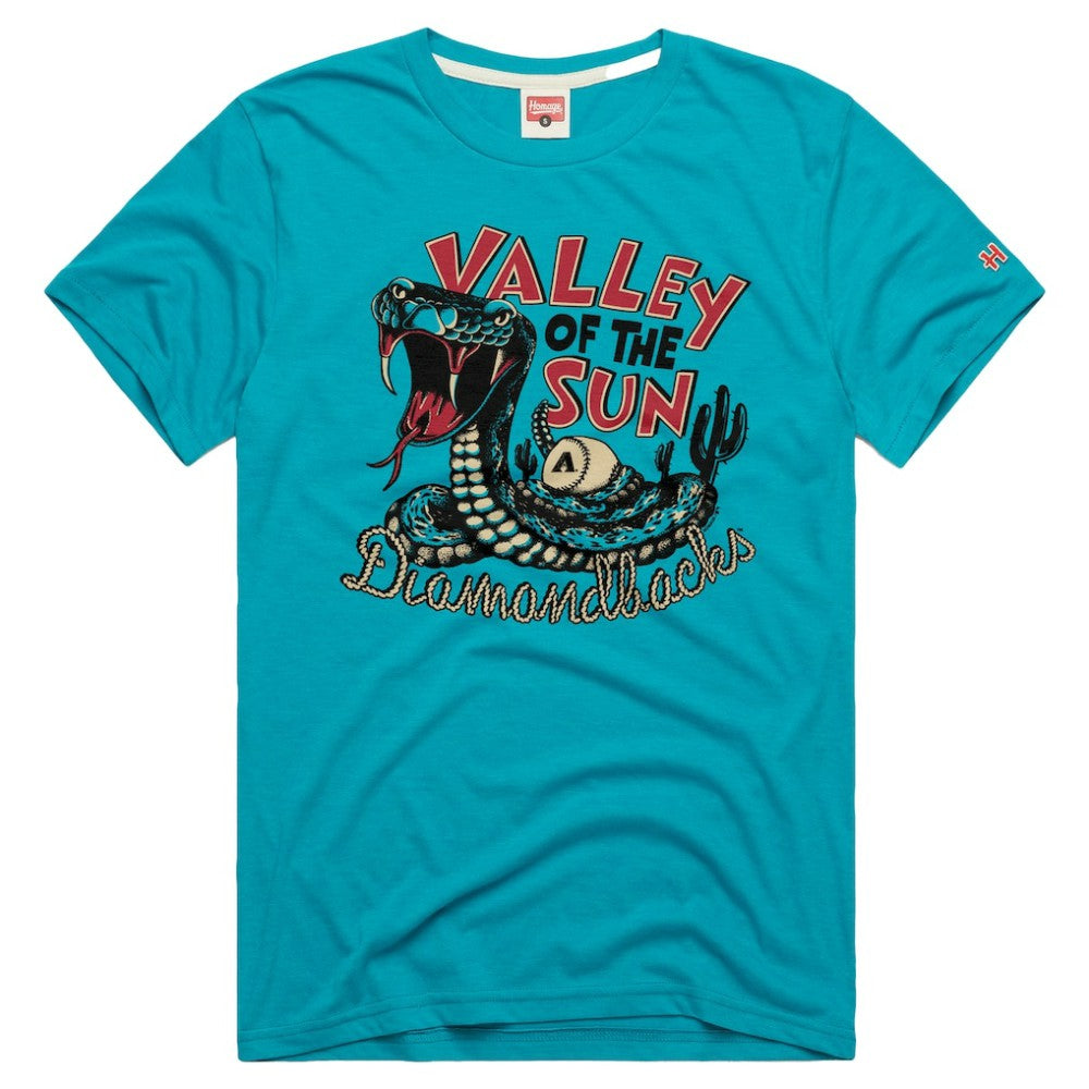 Arizona Diamondbacks Homage Tri-Blend Hyperlocal T-Shirt Teal