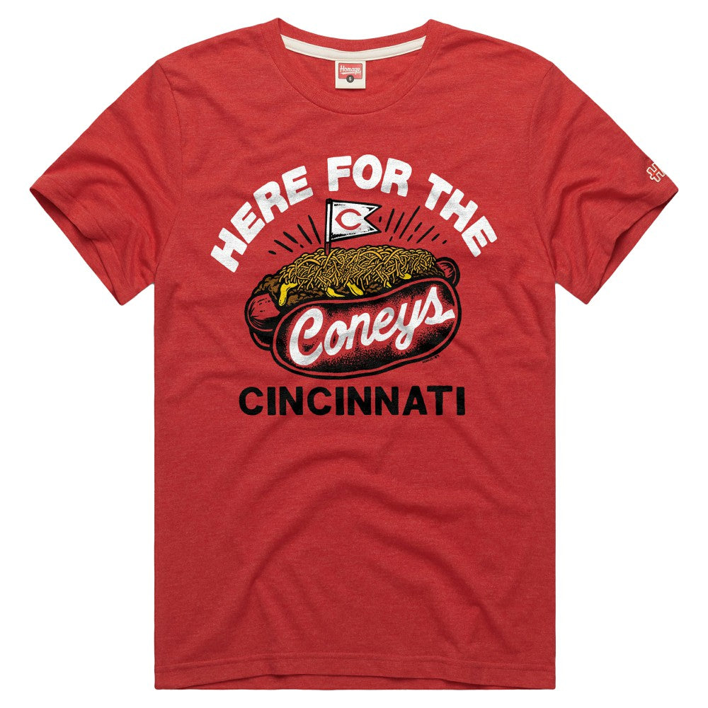 Cincinnati Reds Homage Tri-Blend Hyperlocal T-Shirt Red