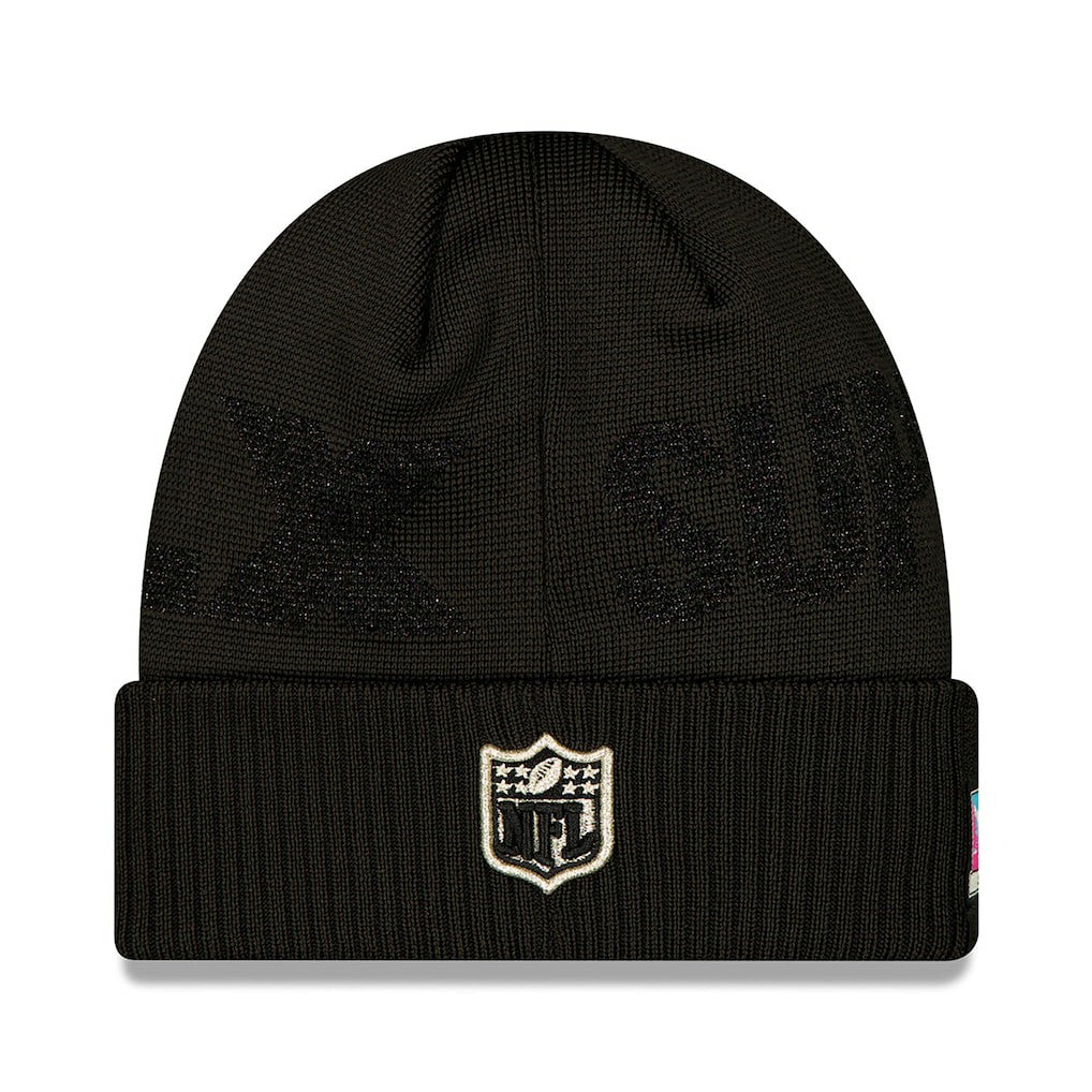 New England Patriots New Era Super Bowl LX Opening Night Cuffed Knit Hat - Black sale