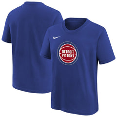 Detroit Pistons Youth Team Essential Logo T-Shirt sale - Blue sale