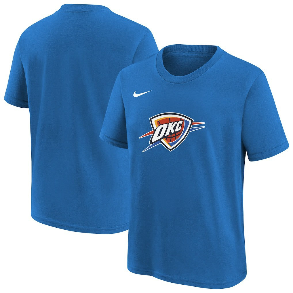 Oklahoma City Thunder Youth Team Essential Logo T-Shirt - Blue shop