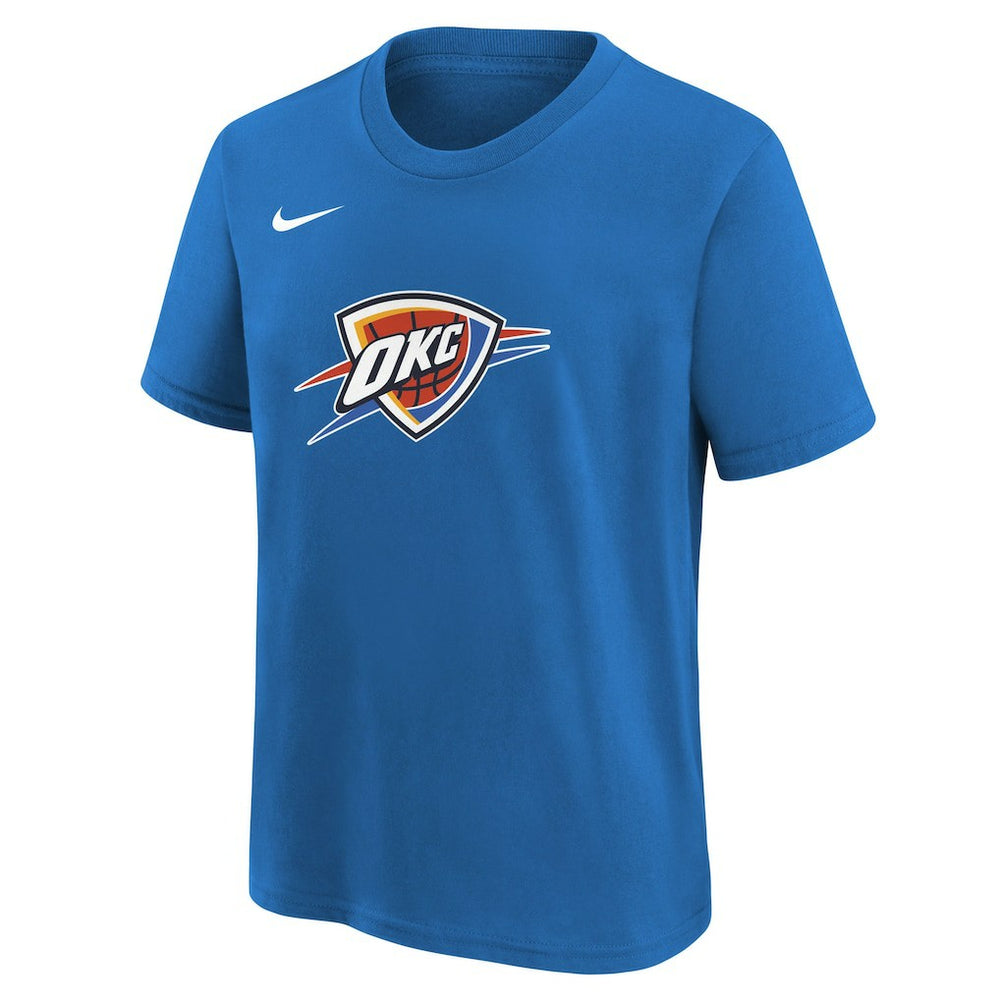 Oklahoma City Thunder Youth Team Essential Logo T-Shirt - Blue shop