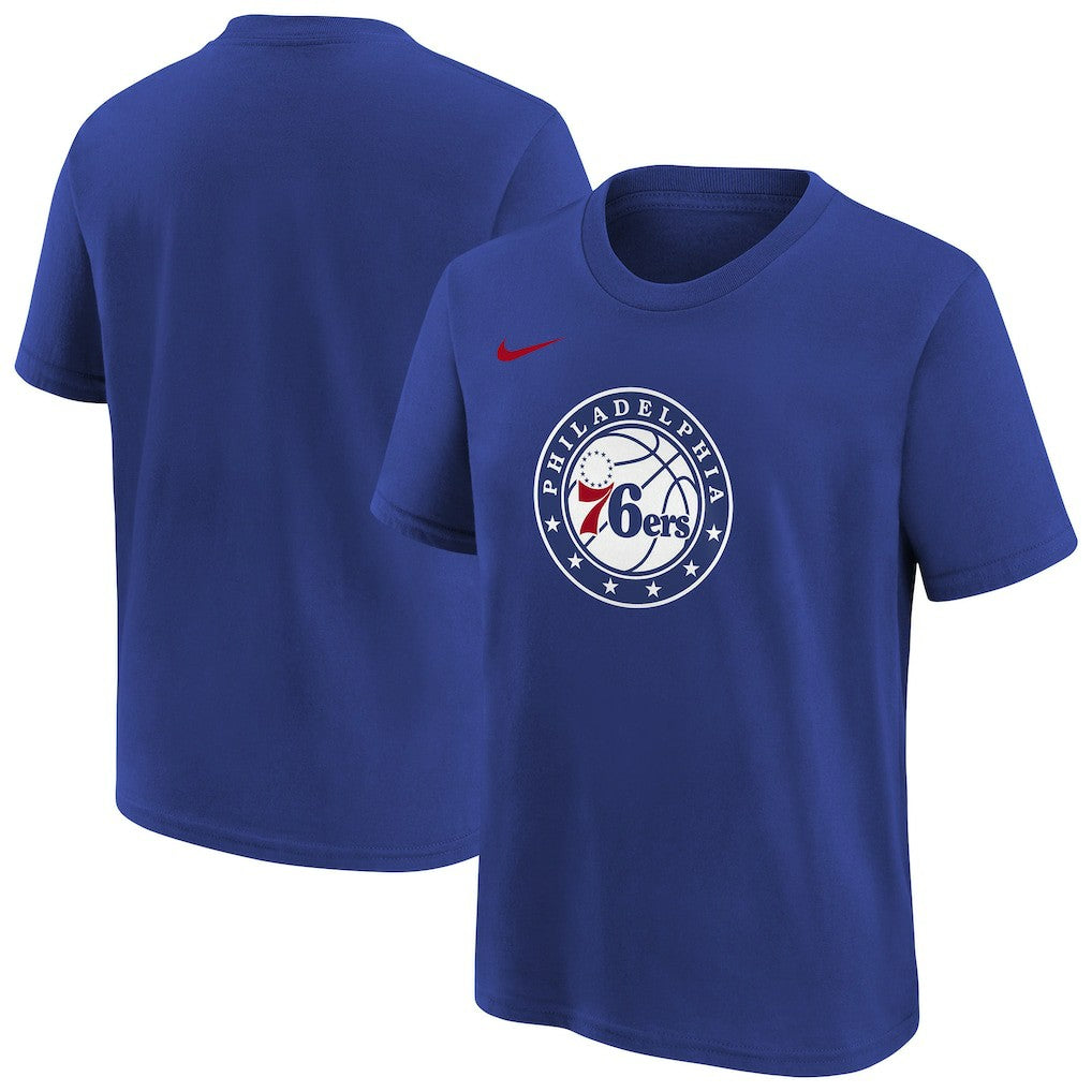 Philadelphia 76ers Youth Team Essential Logo T-Shirt - Royal for sale
