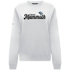 Utah Mammoth Levelwear Women's Yvette Big Script Tri-Blend Sweatshirt - White Sweatshirts