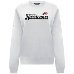 Carolina Hurricanes Levelwear Women's Yvette Big Script Tri-Blend Sweatshirt - White Sweatshirts