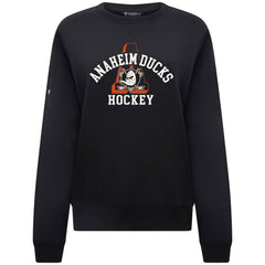 Anaheim Ducks Levelwear Women's Yvette Limelight Big Letter Sweatshirt - Black Sweatshirts