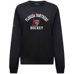 Florida Panthers Levelwear Women's Yvette Limelight Big Letter Sweatshirt - Black Sweatshirts