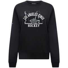 Los Angeles Kings Levelwear Women's Yvette Limelight Big Letter Sweatshirt - Black Sweatshirts