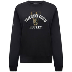 Vegas Golden Knights Levelwear Women's Yvette Limelight Big Letter Sweatshirt - Black Sweatshirts