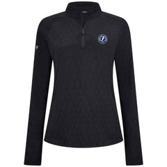 Tampa Bay Lightning Levelwear Women's Spike Raglan Quarter-Zip Top - Black Tops