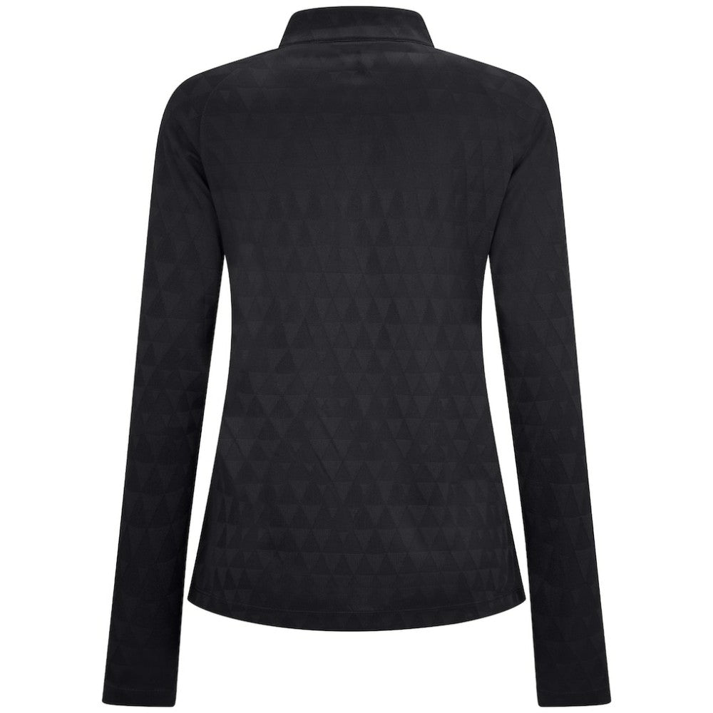 Vancouver Canucks Levelwear Women's Spike Raglan Quarter-Zip Top - Black Tops