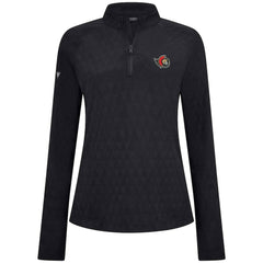 Ottawa Senators Levelwear Women's Spike Raglan Quarter-Zip Top - Black Tops