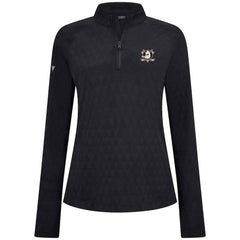 Anaheim Ducks Levelwear Women's Spike Raglan Quarter-Zip Top - Black Tops