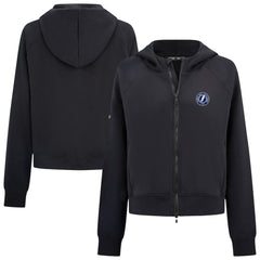 Tampa Bay Lightning Levelwear Women's Judd Raglan Full-Zip Hoodie - Black Hoodies