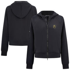 Vegas Golden Knights Levelwear Women's Judd Raglan Full-Zip Hoodie - Black Hoodies