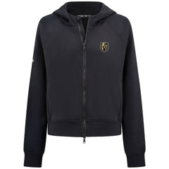 Vegas Golden Knights Levelwear Women's Judd Raglan Full-Zip Hoodie - Black Hoodies