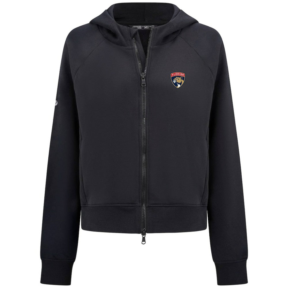 Florida Panthers Levelwear Women's Judd Raglan Full-Zip Hoodie - Black Hoodies