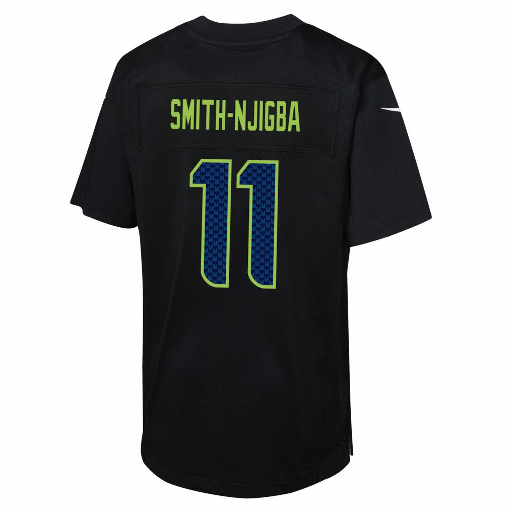 Jaxon Smith-Njigba Seattle Seahawks Youth Super Bowl LX Patch Carbon Fashion Game Jersey - Black online