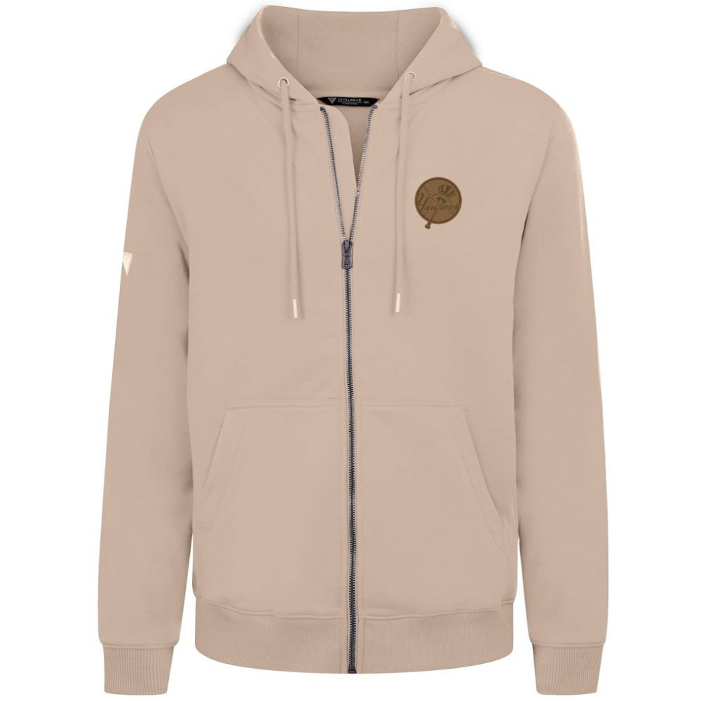 New York Yankees Levelwear Podium Full-Zip Hoodie Khaki