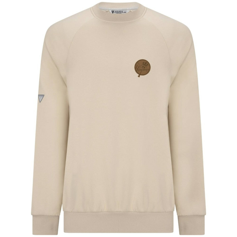 New York Yankees Levelwear Connect Logo Sweatshirt Khaki