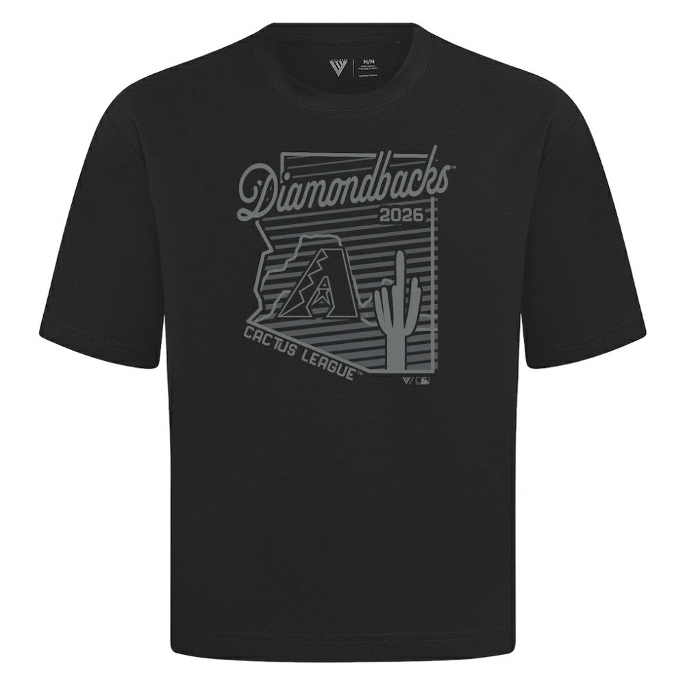Arizona Diamondbacks Levelwear Sunrise Luxe Signature Knit T-Shirt Black