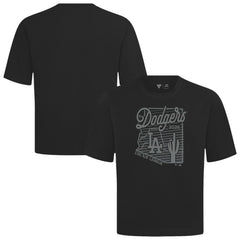 Los Angeles Dodgers Levelwear Sunrise Luxe Signature Knit T-Shirt Black