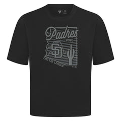 San Diego Padres Levelwear Sunrise Luxe Signature Knit T-Shirt Black