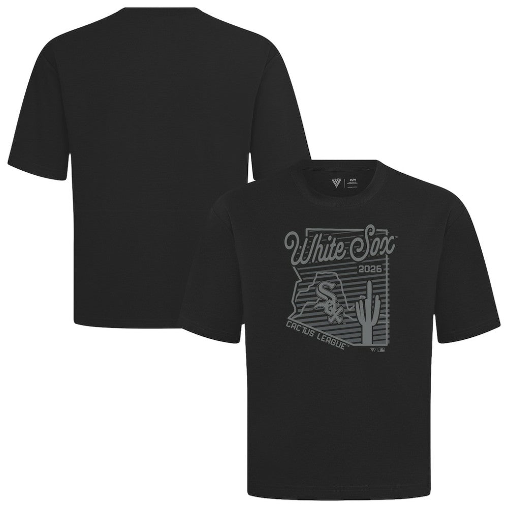 Chicago White Sox Levelwear Sunrise Luxe Signature Knit T-Shirt Black