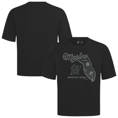 Miami Marlins Levelwear Sunrise Luxe Signature Knit T-Shirt Black