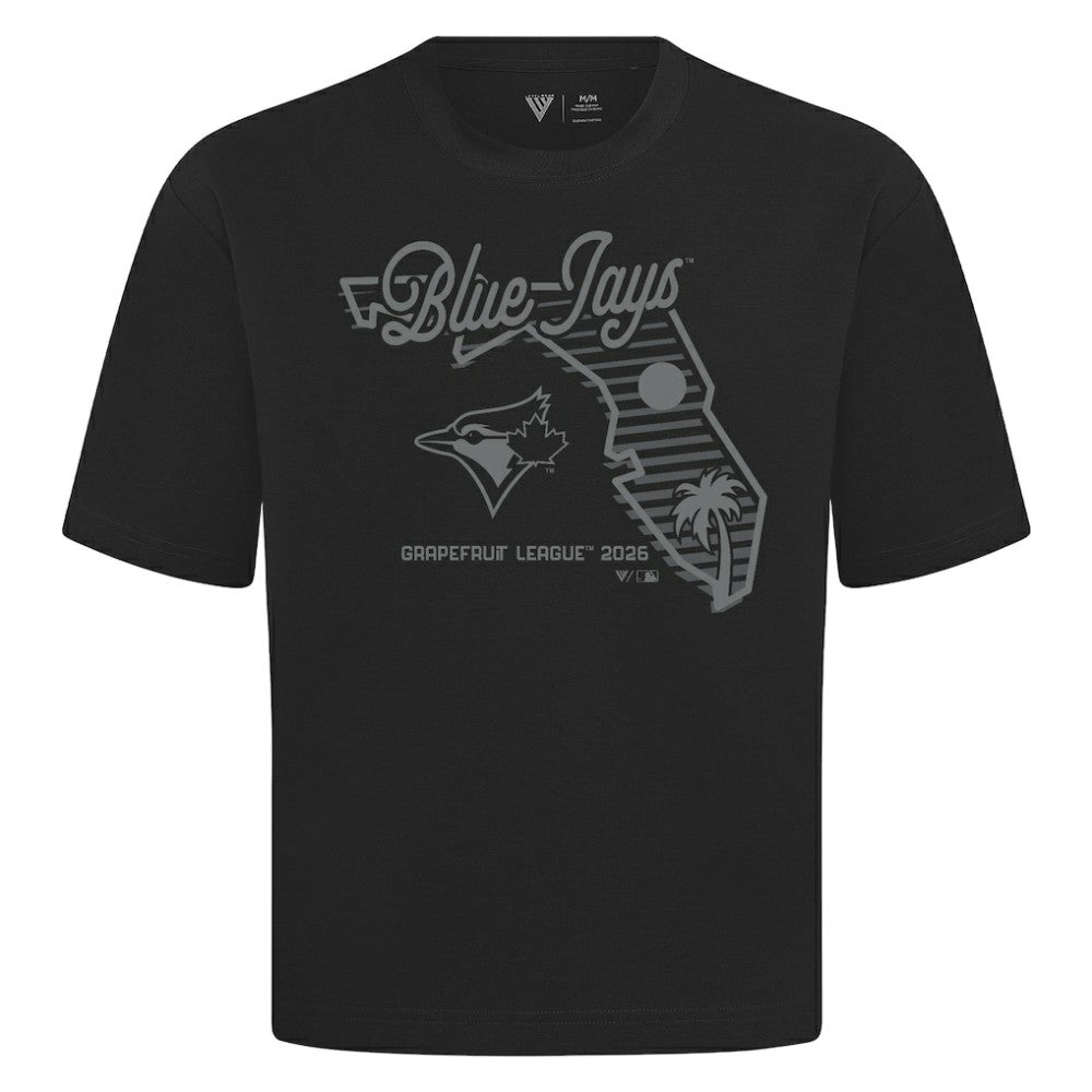 Toronto Blue Jays Levelwear Sunrise Luxe Signature Knit T-Shirt Black